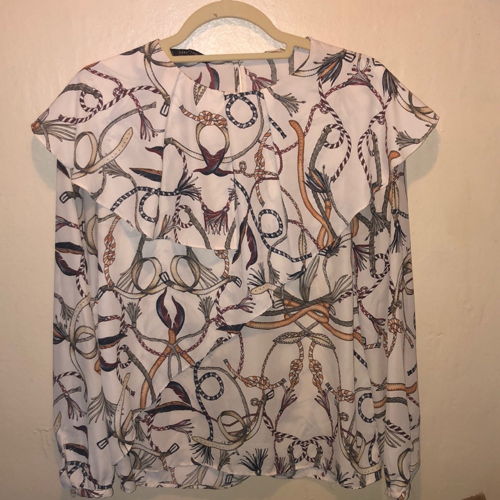 ZARA LONG SLEEVE BLOUSE